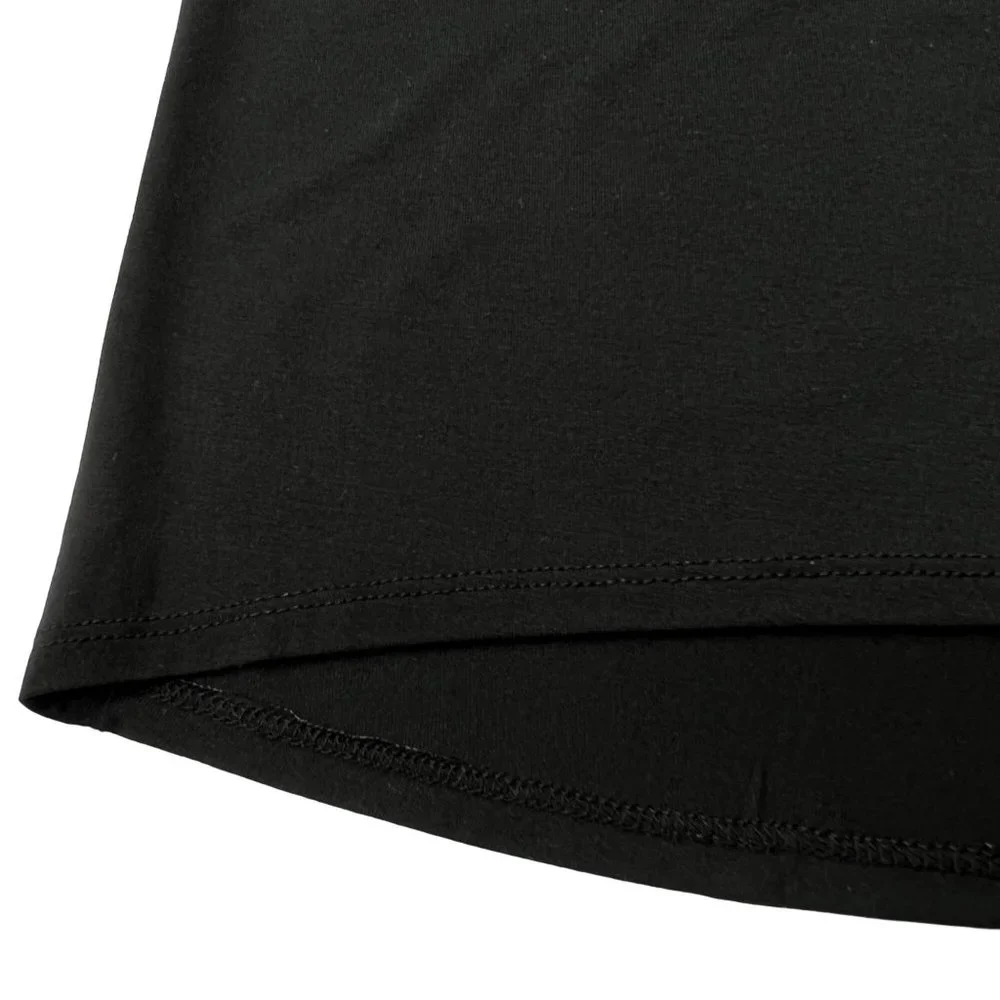 Old Navy Luxe Top Short Sleeve Lattice Back‎ Black Jack Girl’s XS